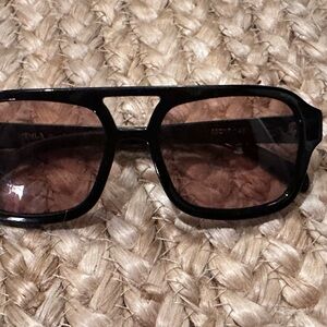 Black Sunglasses with Tinted Lenses